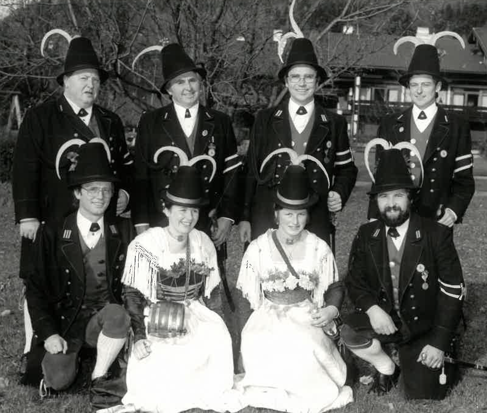 Historische Aufnahme der Gebirgsschützenkompanie Miesbach